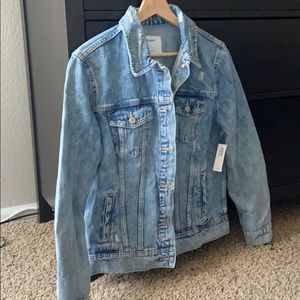 Old Navy distressed denim jacket